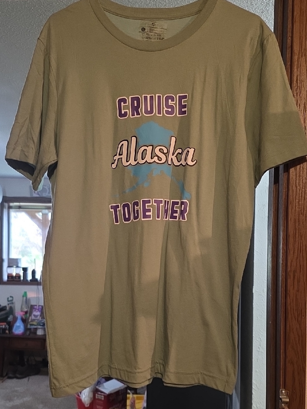 Alaska Cruise Together Graphic Tee - Sage Green